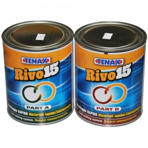 RIVO-15 (A+B) Nero - эпоксидный клей(Черный) (1л+1л) TENAX  ― ООО «Элтим-Стоун»